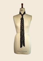 The Lorelei Skinny Tie - Lorelei House Print Neck-tie, hair bow ,belt.