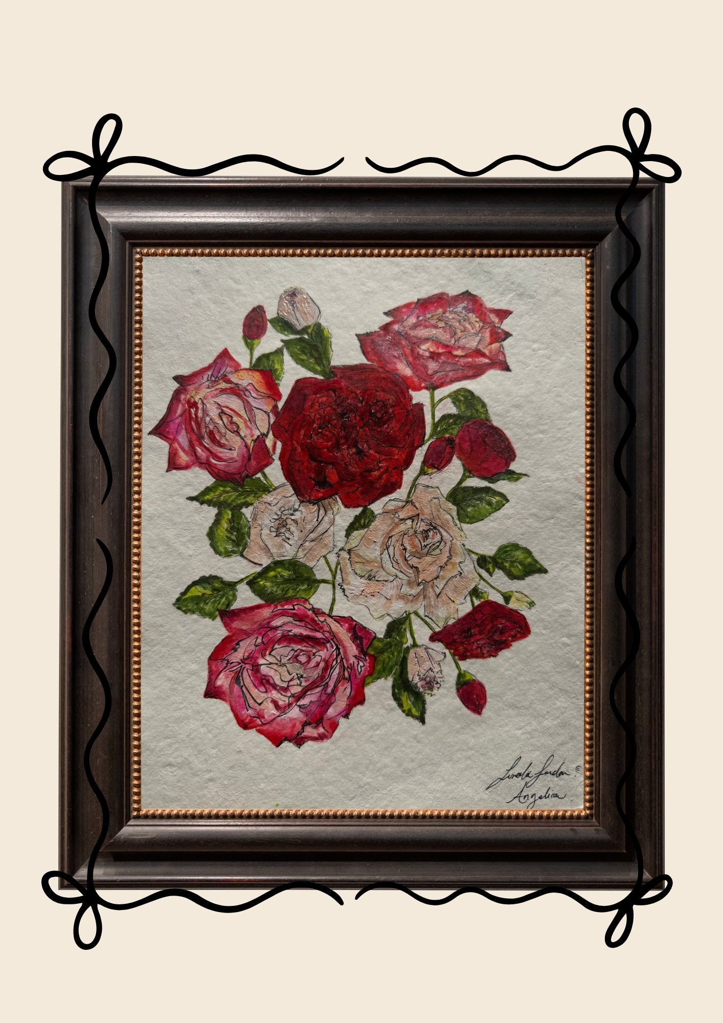 Bespoke Hand painted artwork inspired  by you